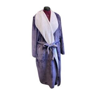 Koolaburra by UGG Women's Size XXL Purple Plush Wrap Tie Belt Robe